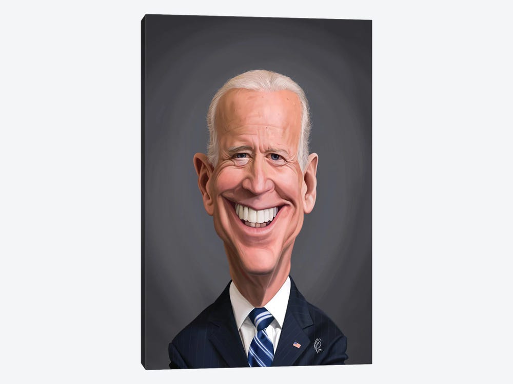 Joe Biden by Rob Snow 1-piece Canvas Art