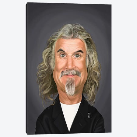Billy Connolly Canvas Print #RSW413} by Rob Snow Canvas Wall Art