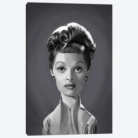 Lucille Ball Canvas Print #RSW422} by Rob Snow Canvas Art Print