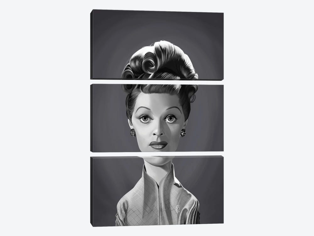 Lucille Ball by Rob Snow 3-piece Canvas Artwork