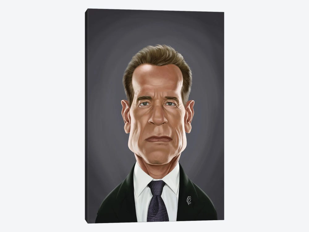 Arnold Schwarzenegger by Rob Snow 1-piece Canvas Artwork