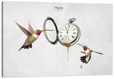 Harvest (Titled) Canvas Art Print - Clock Art