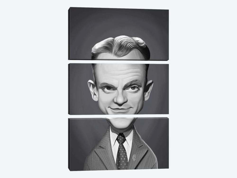 James Cagney by Rob Snow 3-piece Canvas Wall Art