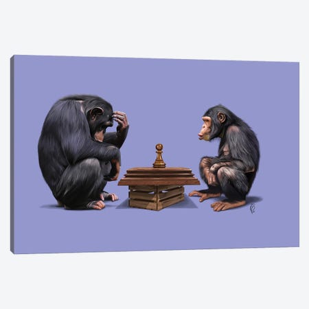The Pawns (Color) Canvas Print #RSW438} by Rob Snow Canvas Wall Art