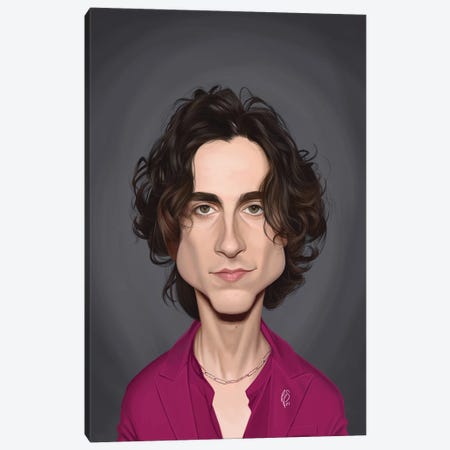 Timothee Chalamet Canvas Print #RSW441} by Rob Snow Canvas Art Print