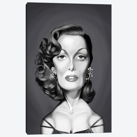 Jane Russell Canvas Print #RSW445} by Rob Snow Canvas Artwork