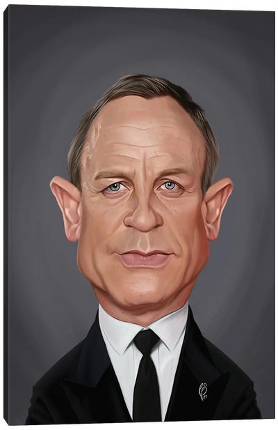 Daniel Craig Canvas Art Print - Daniel Craig