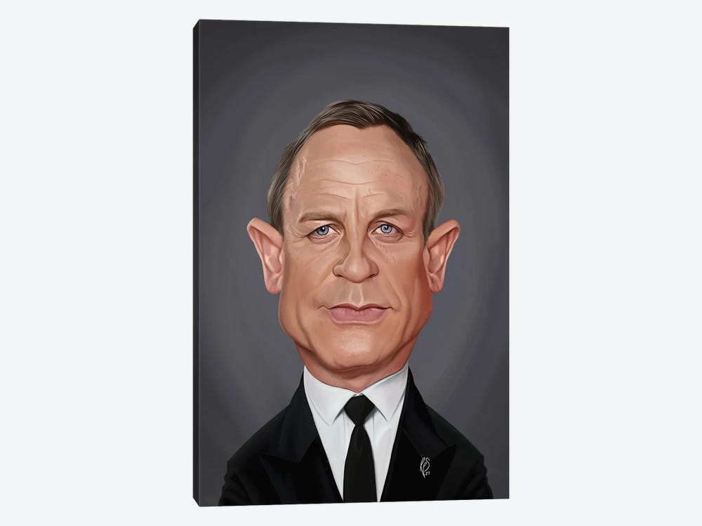 Daniel Craig by Rob Snow 1-piece Canvas Artwork