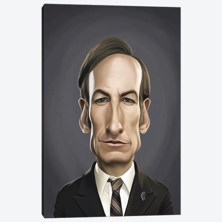 Bob Odenkirk Canvas Print #RSW452} by Rob Snow Canvas Artwork
