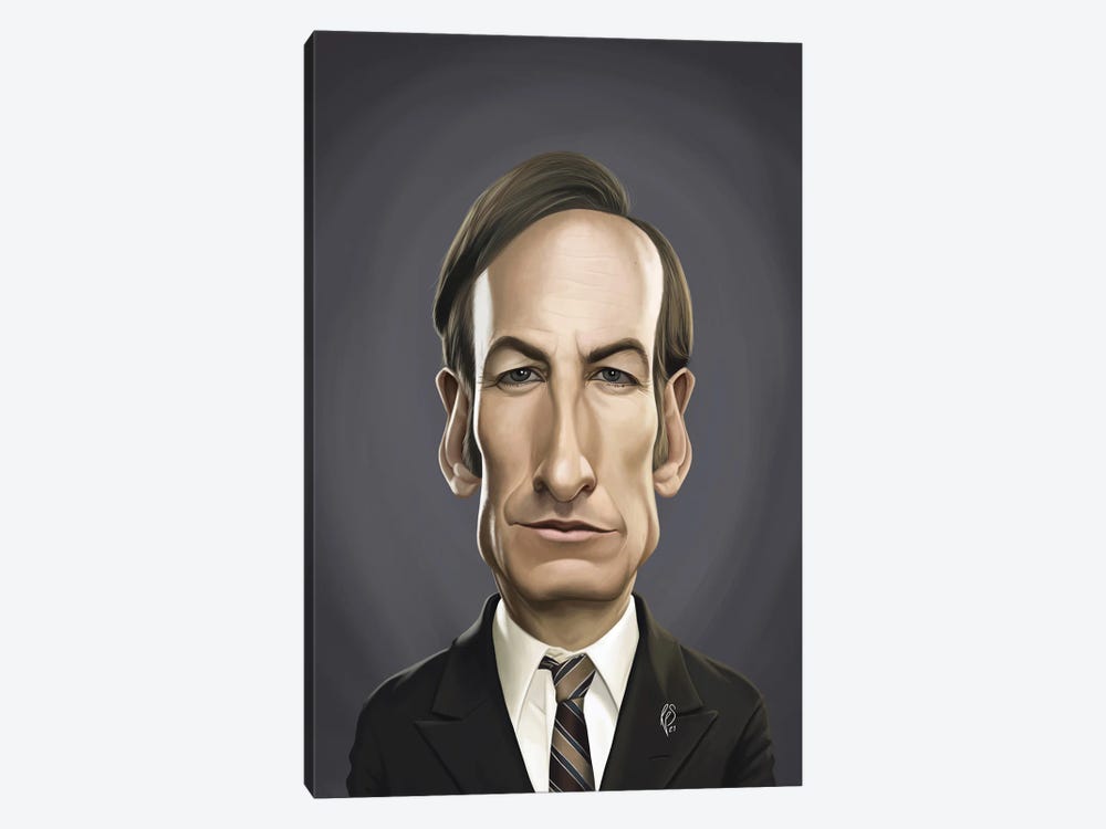 Bob Odenkirk by Rob Snow 1-piece Canvas Art Print