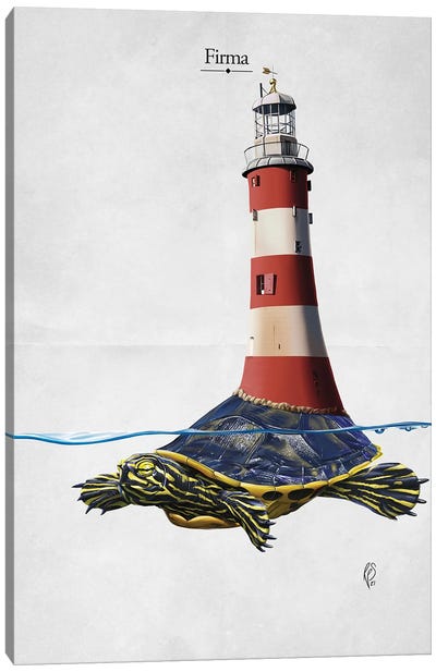 Firma (Title) Canvas Art Print - Lighthouse Art