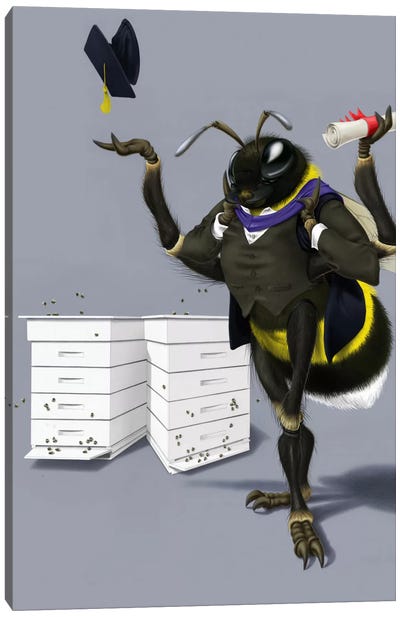 To Bee Or Not Too Bee III Canvas Art Print - Rob Snow
