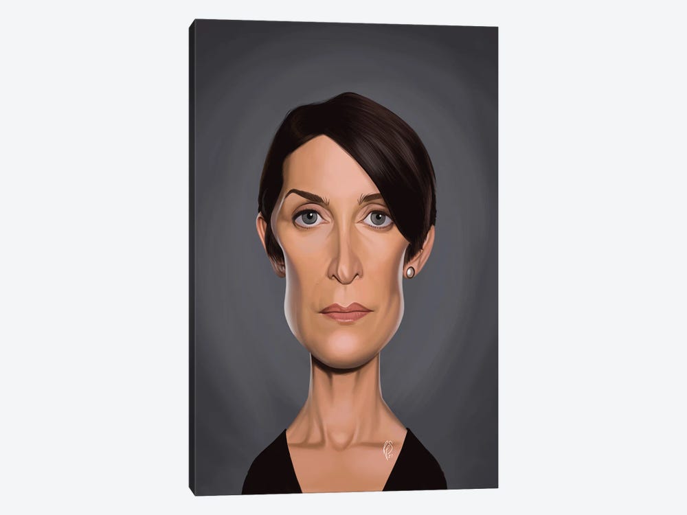 Carrie-Anne Moss by Rob Snow 1-piece Canvas Art