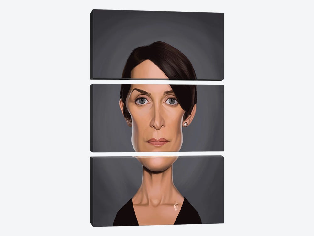 Carrie-Anne Moss by Rob Snow 3-piece Canvas Artwork