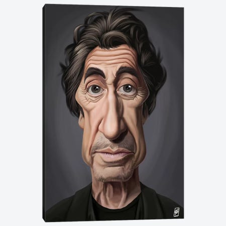 Al Pacino I Canvas Print #RSW58} by Rob Snow Canvas Art