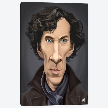 Benedict Cumberbatch I Canvas Print #RSW59} by Rob Snow Canvas Art