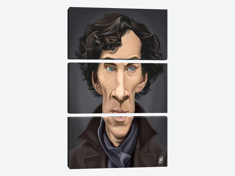 Benedict Cumberbatch I by Rob Snow 3-piece Canvas Print