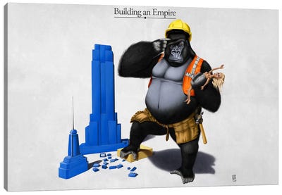 Building An Empire Canvas Art Print - Gorillas