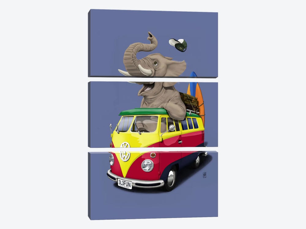 Pack-the-trunk III by Rob Snow 3-piece Art Print