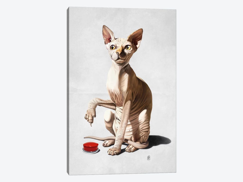 Cat-astrophe II by Rob Snow 1-piece Canvas Art Print