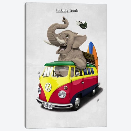 Pack-the-trunk I Canvas Print #RSW7} by Rob Snow Art Print