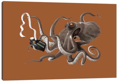 Count To Ten III Canvas Art Print - Octopus Art