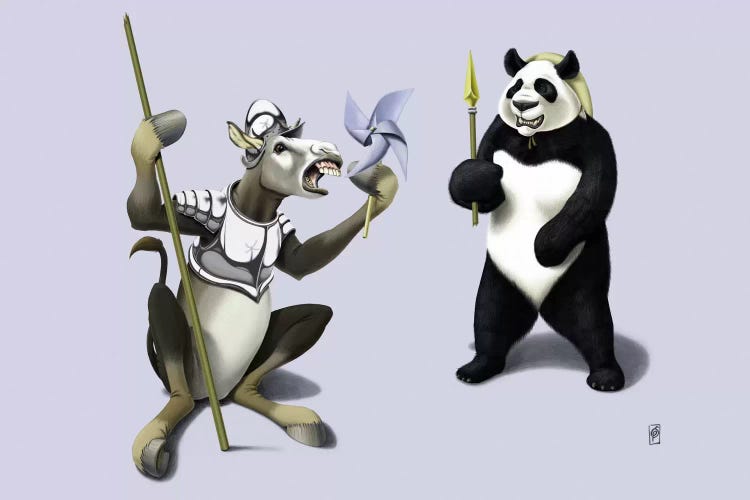 Donkey Xote And Sancho Panda III