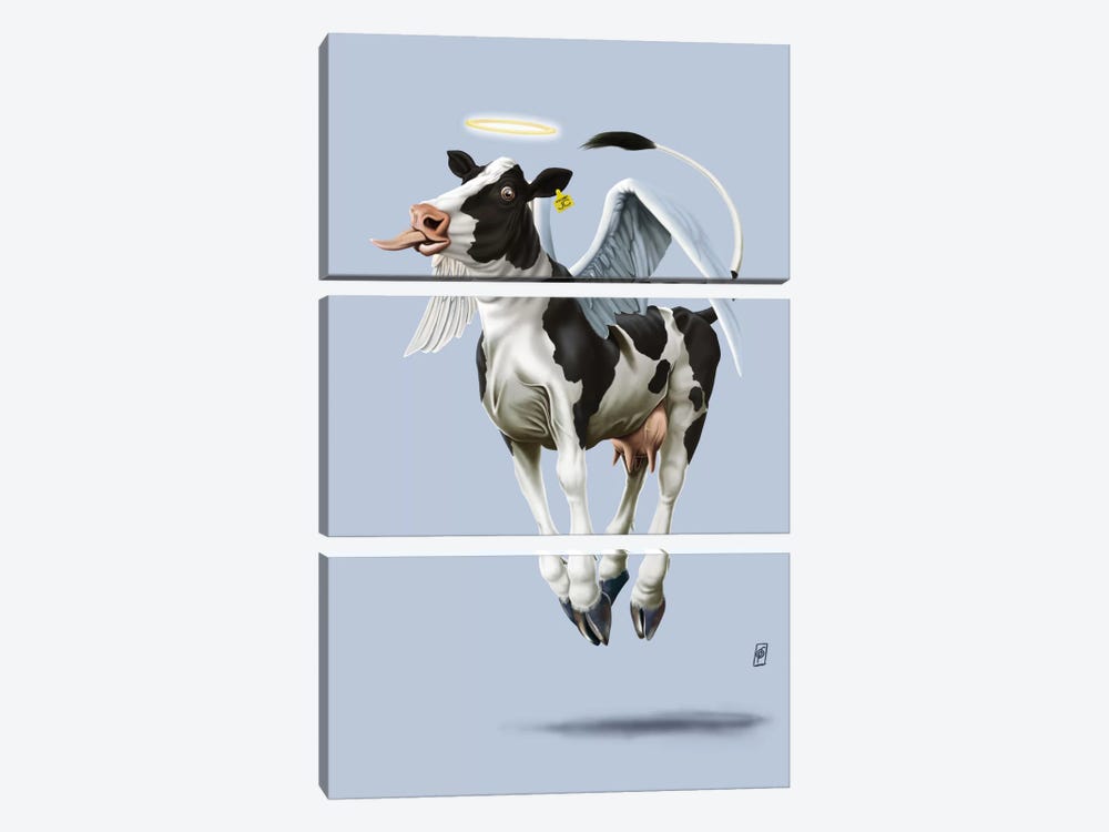 Holy Cow III by Rob Snow 3-piece Canvas Artwork