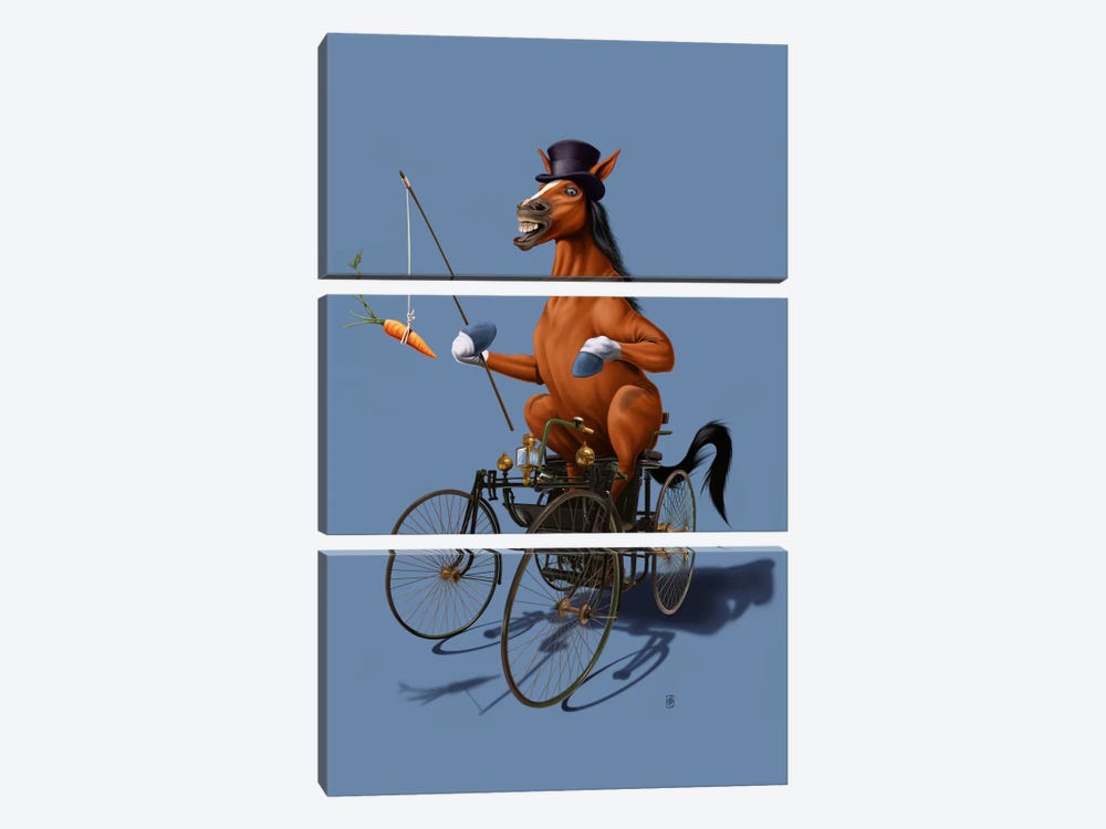 Horse Power III by Rob Snow 3-piece Canvas Wall Art