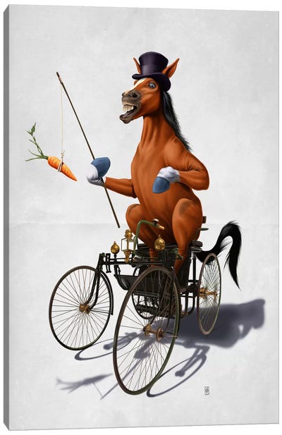Horse Power II Canvas Art Print - Carrot Art