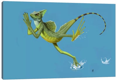 Keep The Faith III Canvas Art Print - Lizard Art
