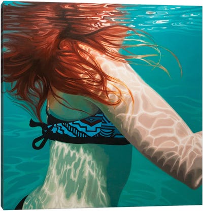 Anonymous Submerged XVII Canvas Art Print - Rosana Sitcha