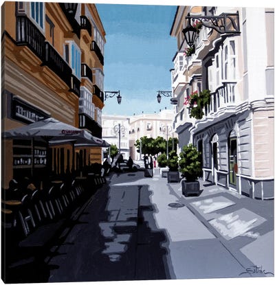 Wide Street II Canvas Art Print - Madrid Art