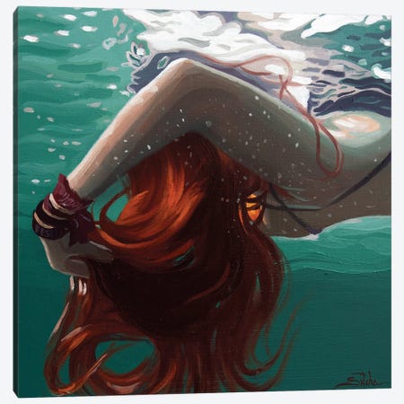 Anonymous Submerged XI Canvas Print #RSX2} by Rosana Sitcha Canvas Print