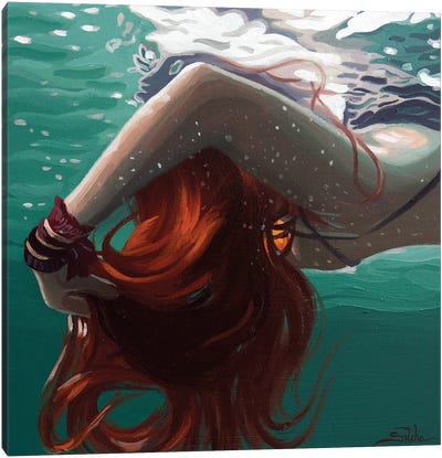 Anonymous Submerged XI Canvas Art Print - Rosana Sitcha