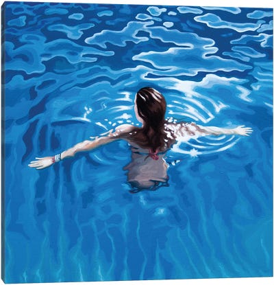 Submerged VII Canvas Art Print - Calm Beneath the Surface