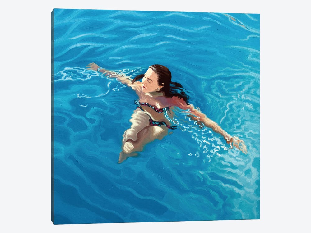 Submerged X by Rosana Sitcha 1-piece Canvas Art Print