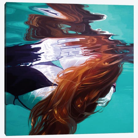 Anonymous Submerged IX Canvas Print #RSX4} by Rosana Sitcha Canvas Artwork