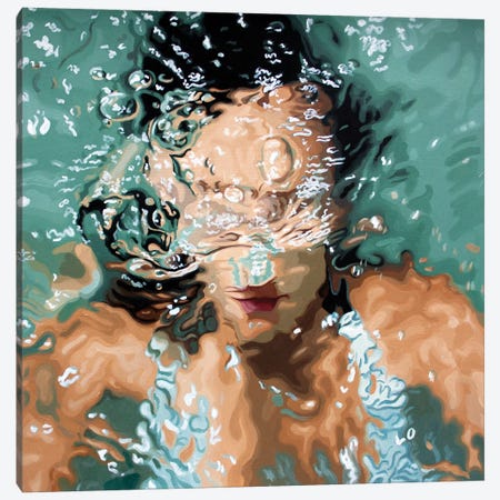 Anonymous Submerged XIII Canvas Print #RSX8} by Rosana Sitcha Art Print