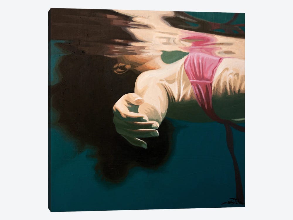 Anonymous Submerged XV by Rosana Sitcha 1-piece Canvas Art Print