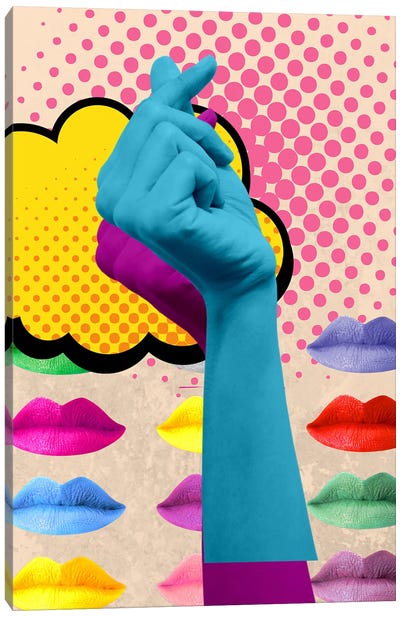 The Power Of Optimism Canvas Art Print - Similar to Andy Warhol