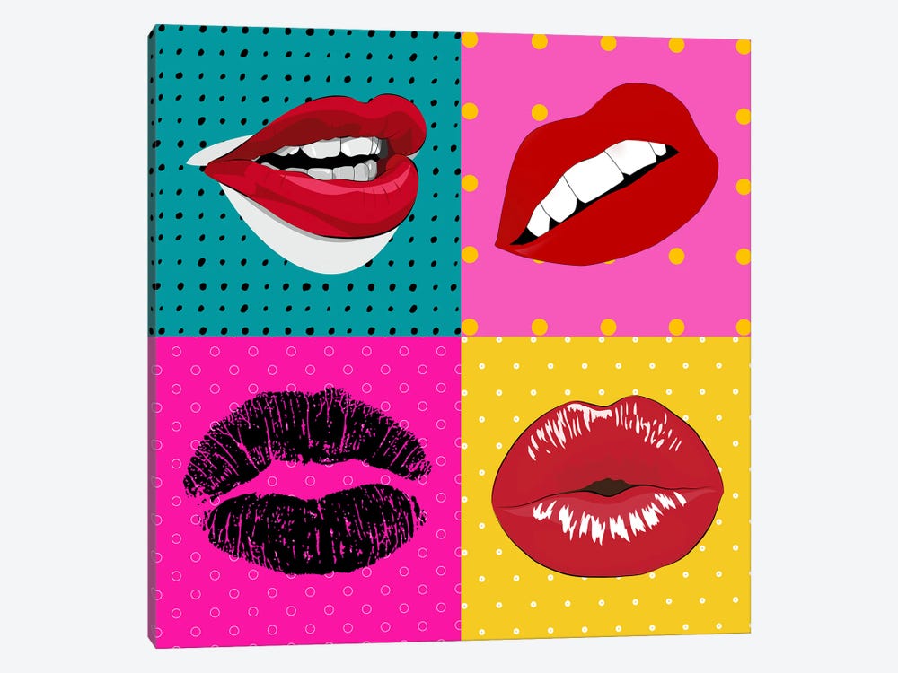 The Symbol Of The Kiss. by George Rosaly 1-piece Canvas Wall Art