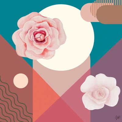 Bohemian Rose by George Rosaly framed canvas print