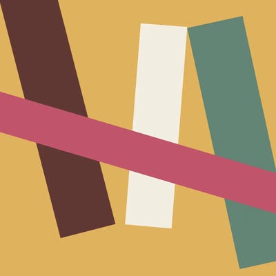 Neutral Crossbar by George Rosaly framed canvas print