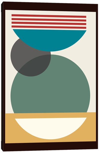 Space City Abstract Canvas Art Print - George Rosaly