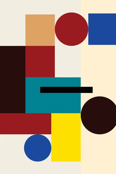 Retro Geo Abstracts: Midtown by George Rosaly