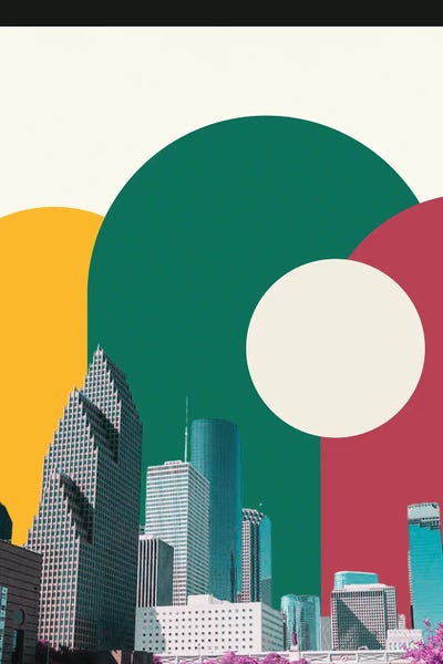 Geometric Patterns: Downtown Houston (Boho) by George Rosaly