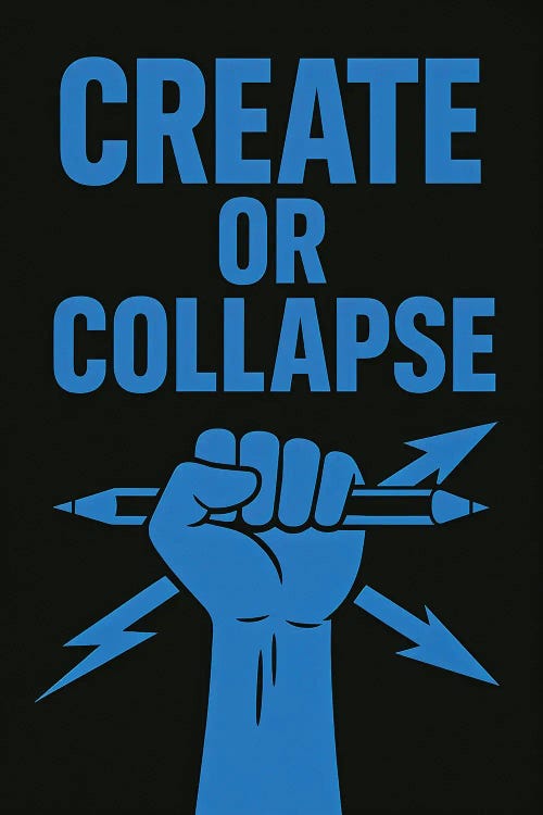 Create Or Collapse by George Rosaly wall art