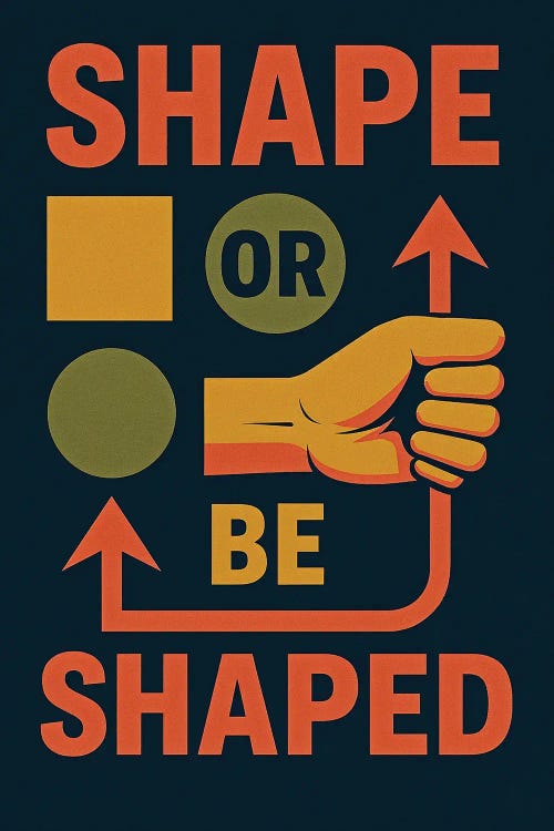 Shape Or Be Shaped by George Rosaly wall art