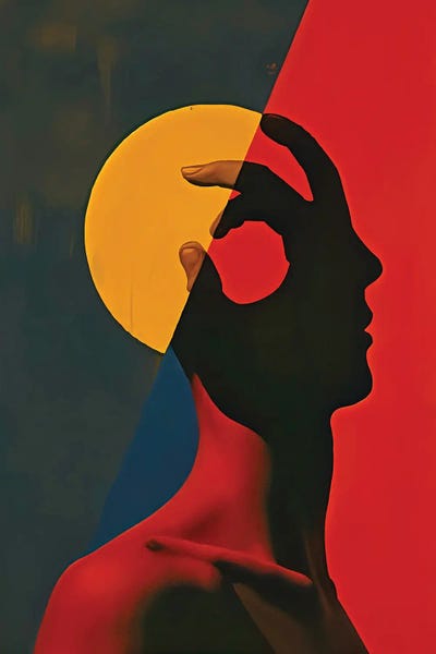 The Minds Eclipse by George Rosaly framed canvas print